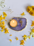 Tea Light Candle Holder with Ganesh Set of 2