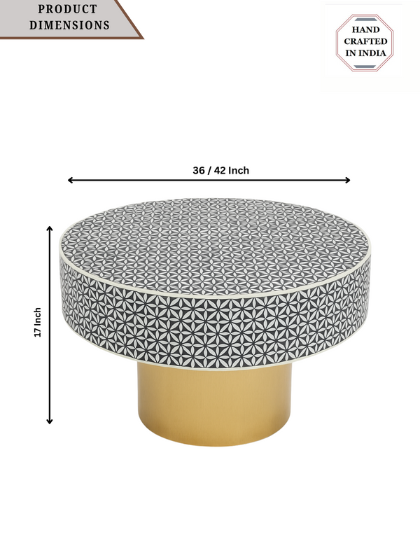 Inlay Round Coffee Table