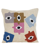 Cushion Cover - Puzzled Eye Embroidered