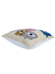 Cushion Cover - Puzzled Eye Embroidered