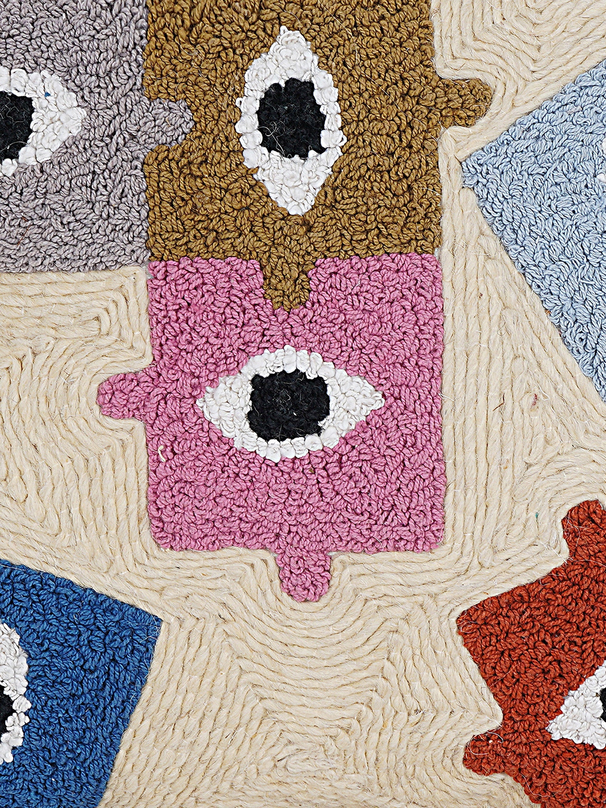 Cushion Cover - Puzzled Eye Embroidered