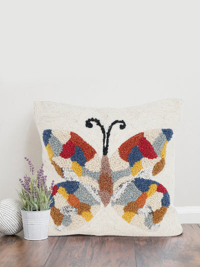 Cushion Cover - Rainbow Fly Embroidered