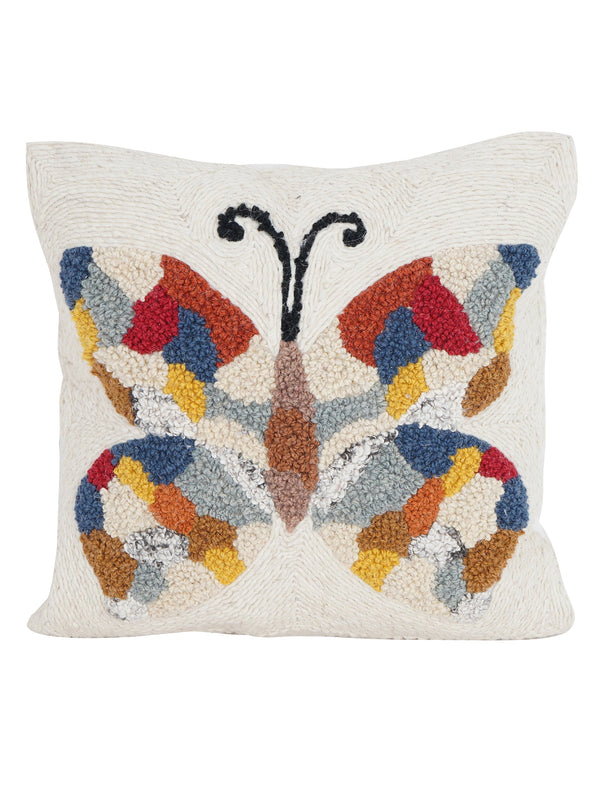 Cushion Cover - Rainbow Fly Embroidered