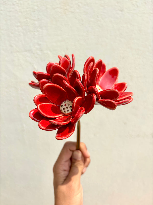 Rainflowers Single Stem Flowers - Red