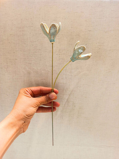 Garden Sticks - Rain Lily Two flower stem