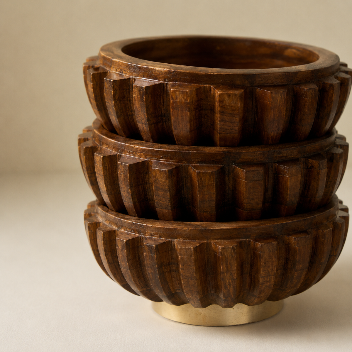 ROSTRI - WOODEN SERVING BOWL