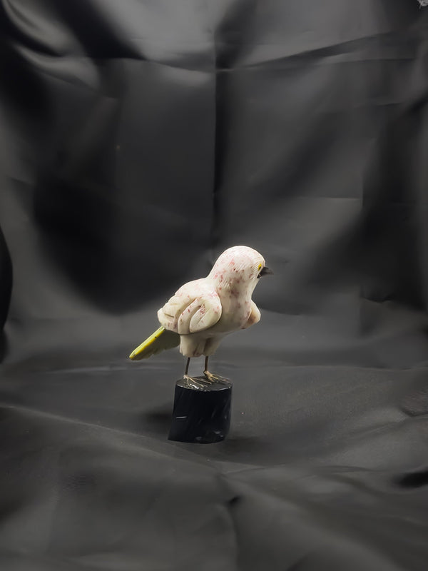 Real Gemstone Bird Décor