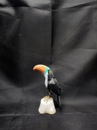 Real Gemstone Bird Statue