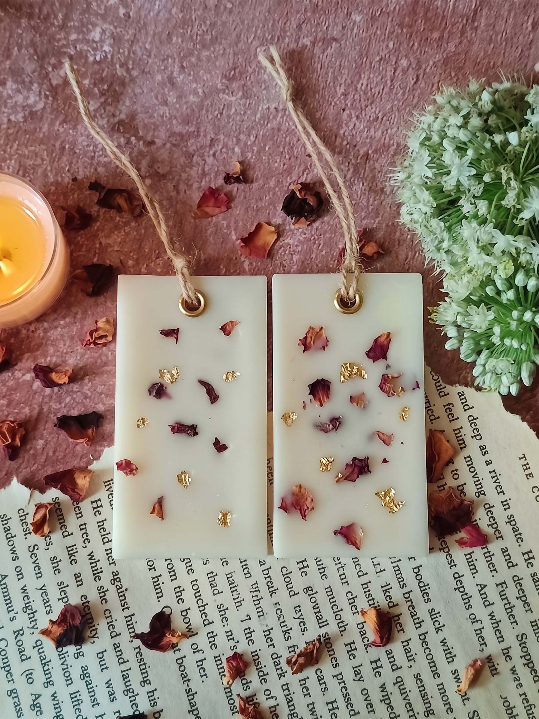 Scented Wax Sachet Rectangle - Rose Petals