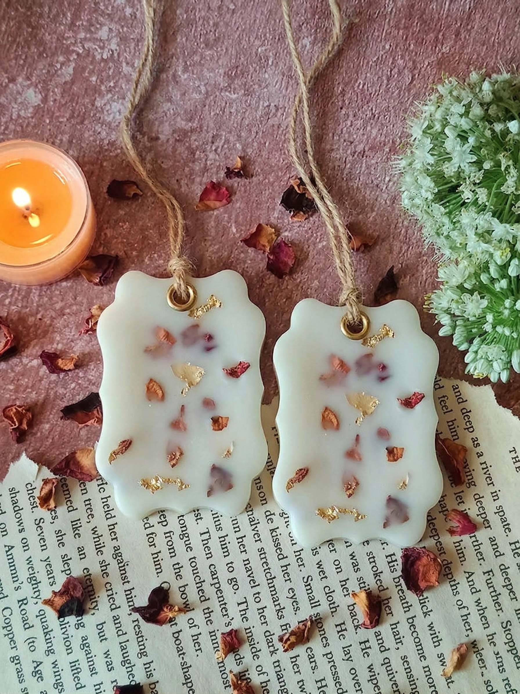 Scented Wax Sachet Rectangular Frame - Rose Petals