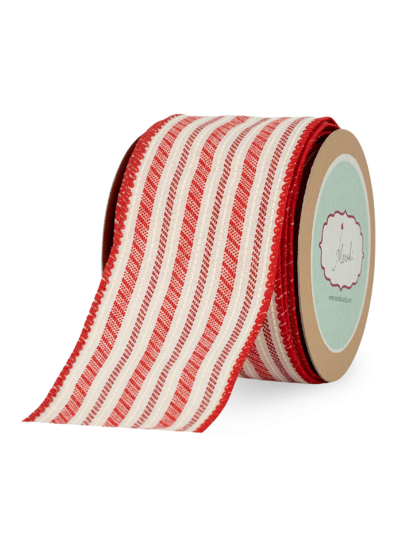 Red And White Stripes With Stitches