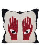 Cushion Cover - Red Hands Embroidered