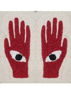 Cushion Cover - Red Hands Embroidered