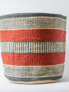 Red Jute Handwoven Basket Large