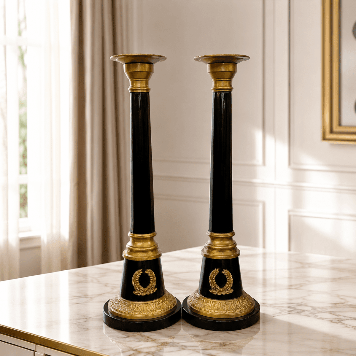 Regal Candle Stand Pair set of 2