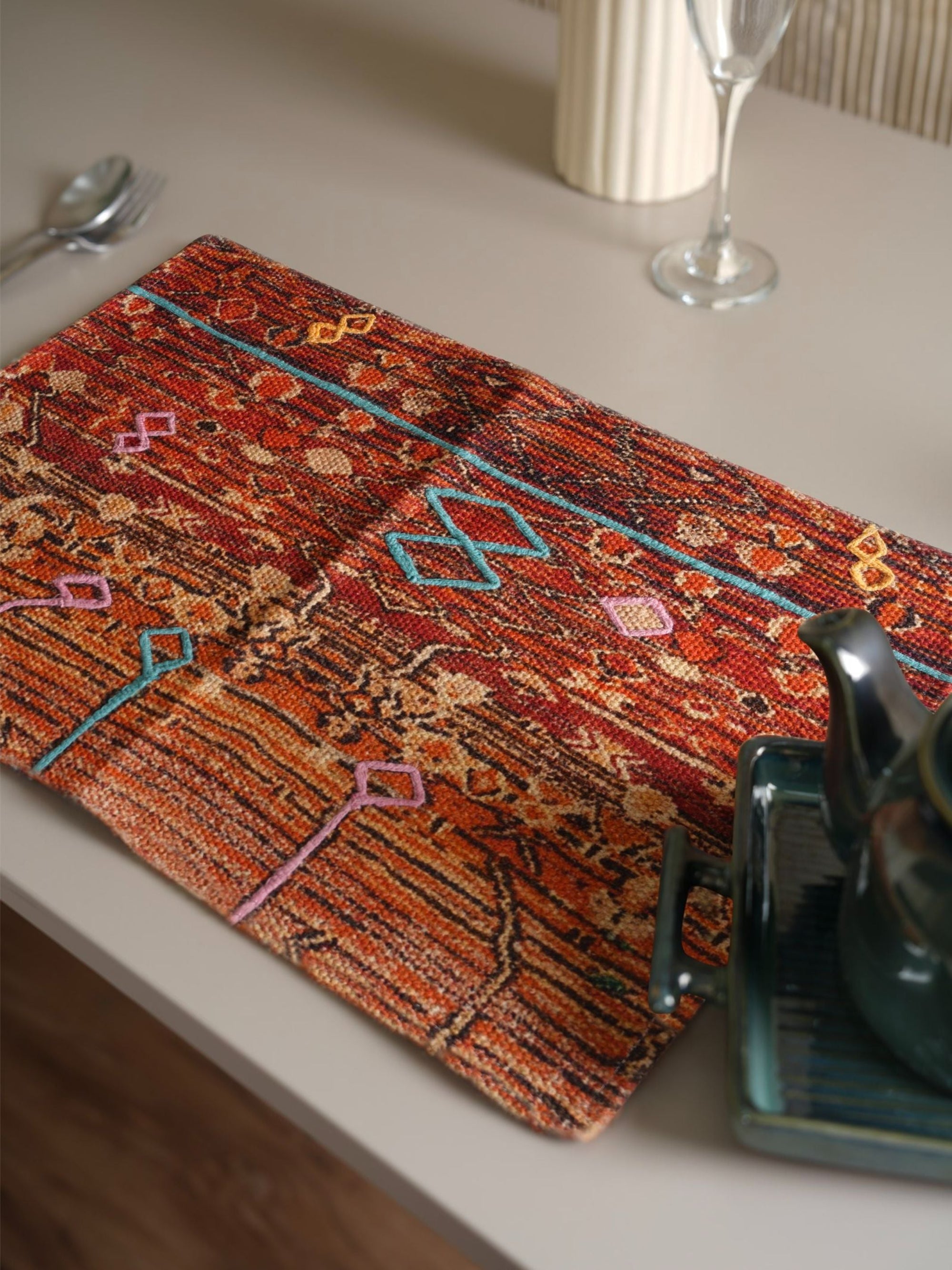 Table Placemat - Handloom Regal Maze
