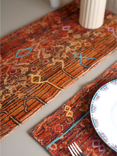 Table Runner - Handloom Regal Maze
