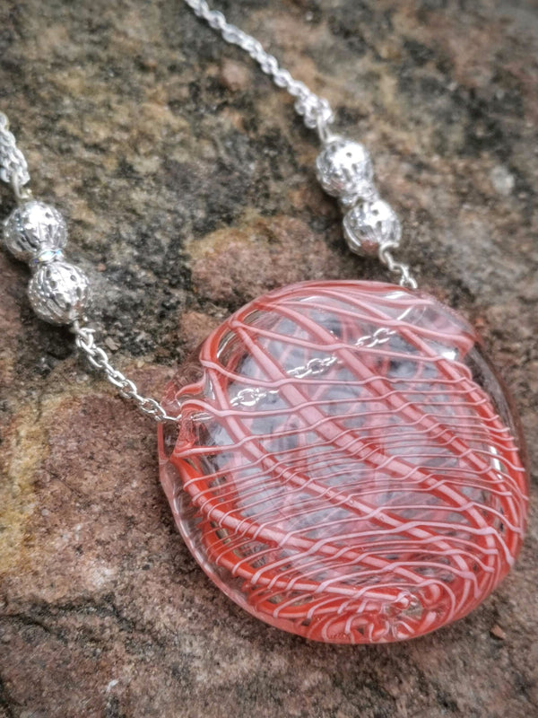 Retro Radiance - Necklace Red