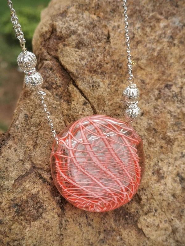 Retro Radiance - Necklace Red