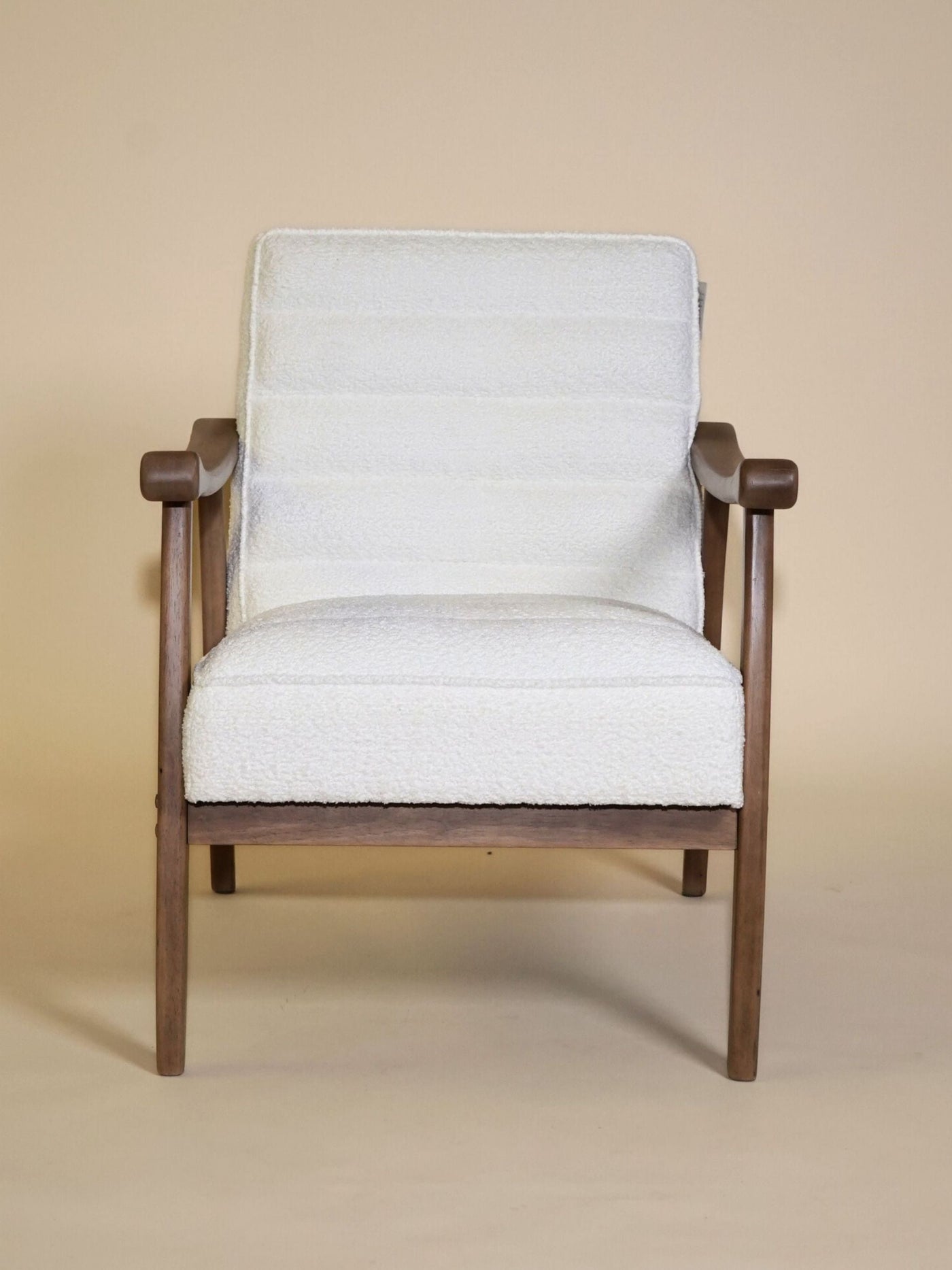 White Armchair - Rhea Boucle