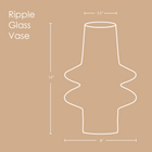 Ripple Glass vase