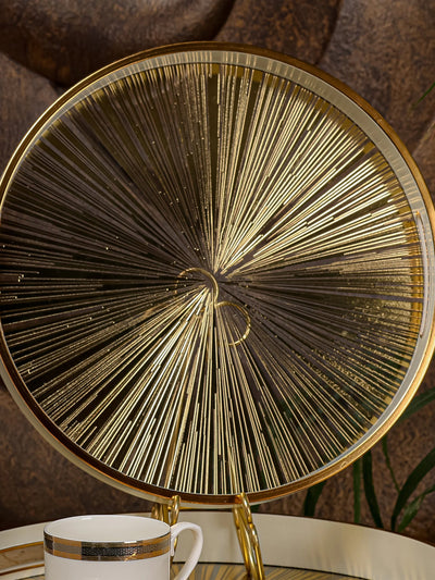 Rising Sun Serving Tray - Set Of 2