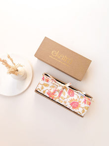 Roll Up Case - Pink Floral