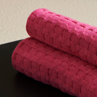 Rose | Cotton | Waffle | Face Towels - Set of 2