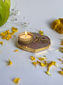 Jai Shree Ram Tea Light Candle Holder Set of 2