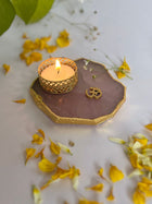 OM Tea Light Candle Holder Set of 2
