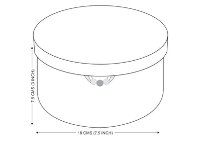 Shepherd Checks Round Gift Box