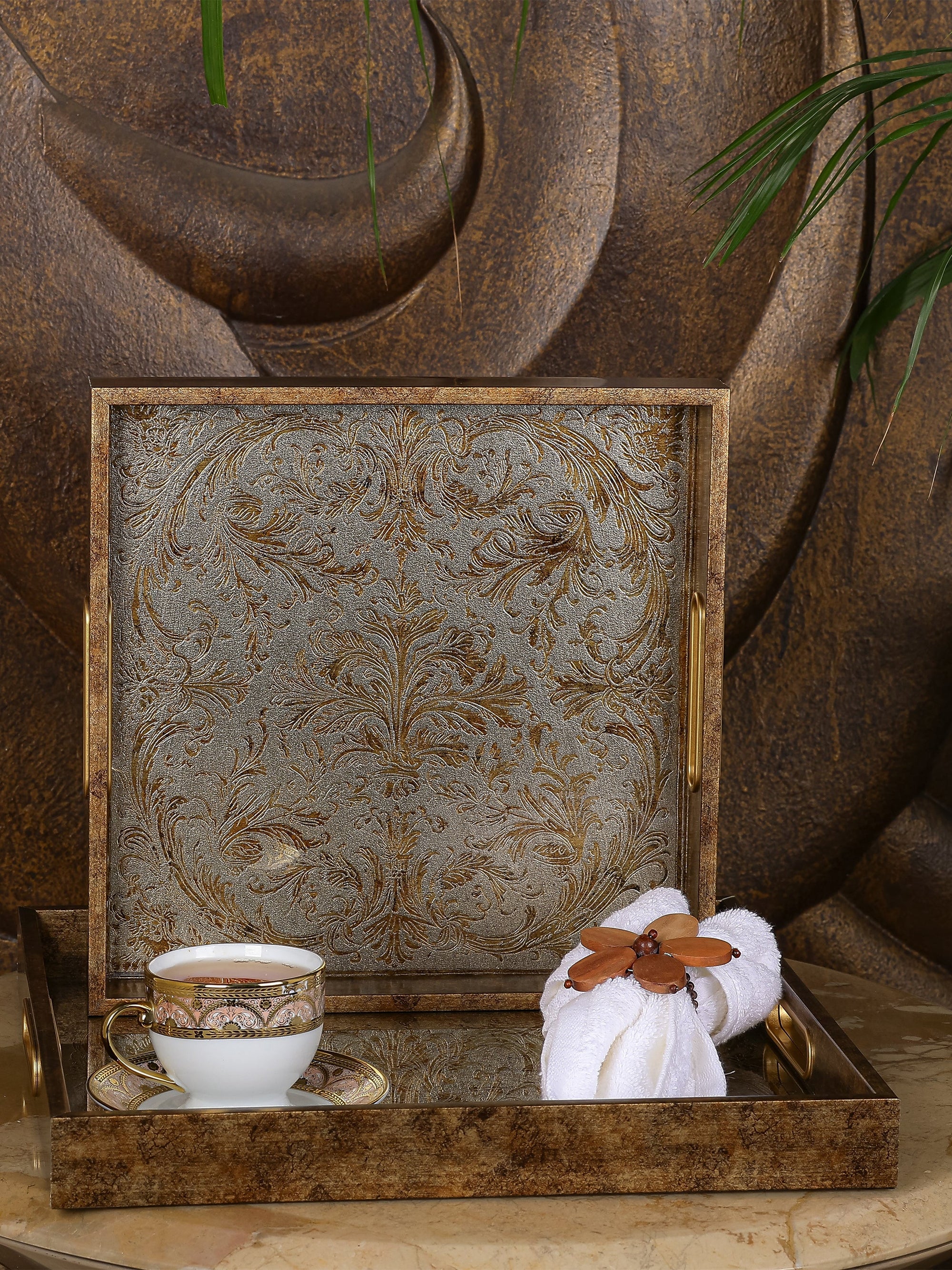 Royal Serving/Vanity - Set Of 2