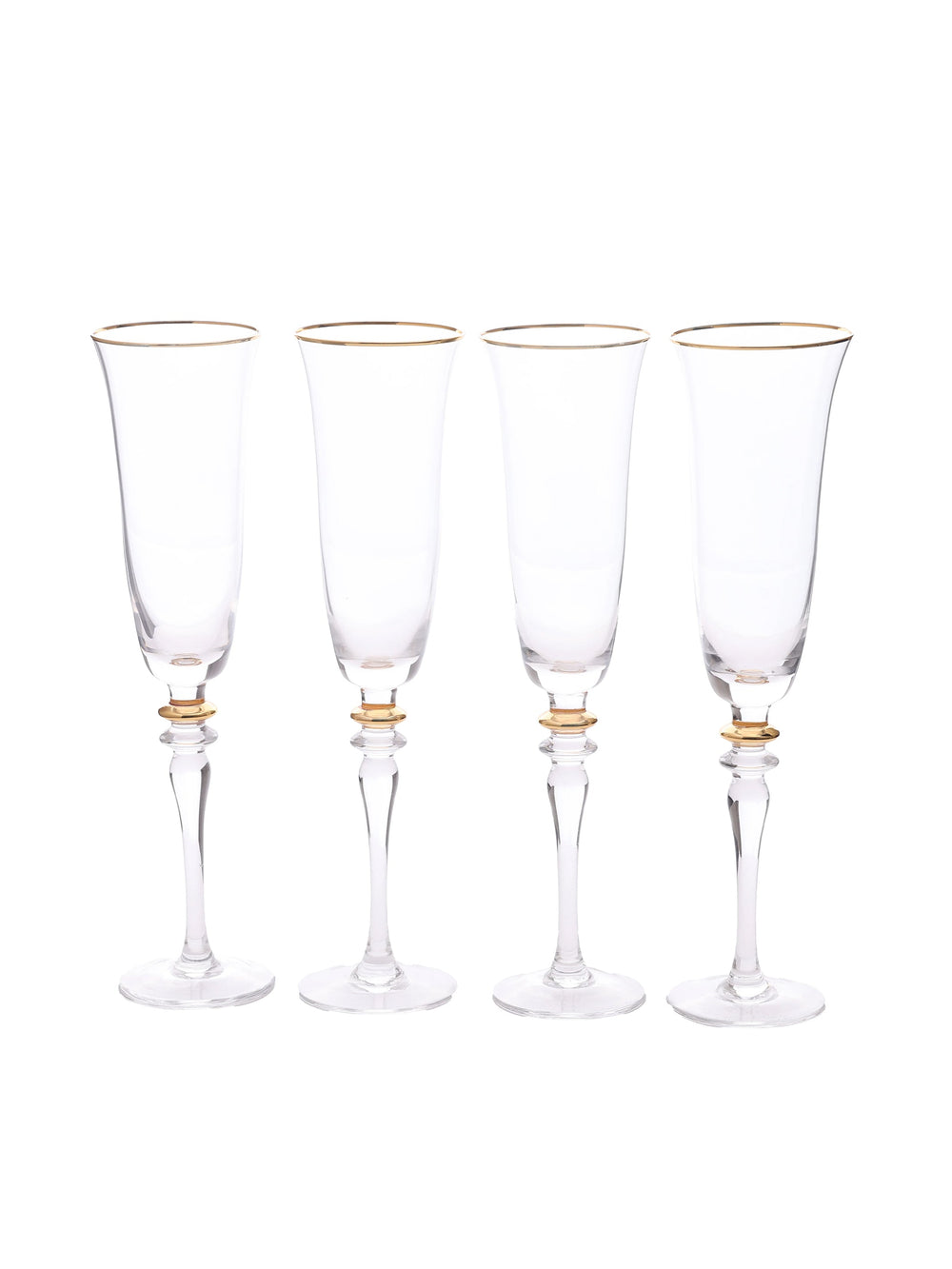 Royale Set Of 4 Champagne Flutes with Gift box
