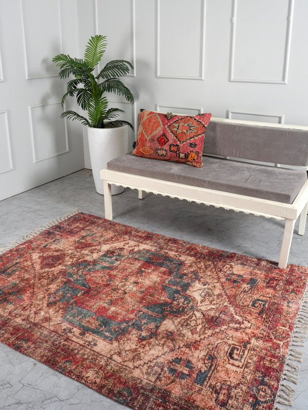 Printed Chenille Rug - Ruby Rose