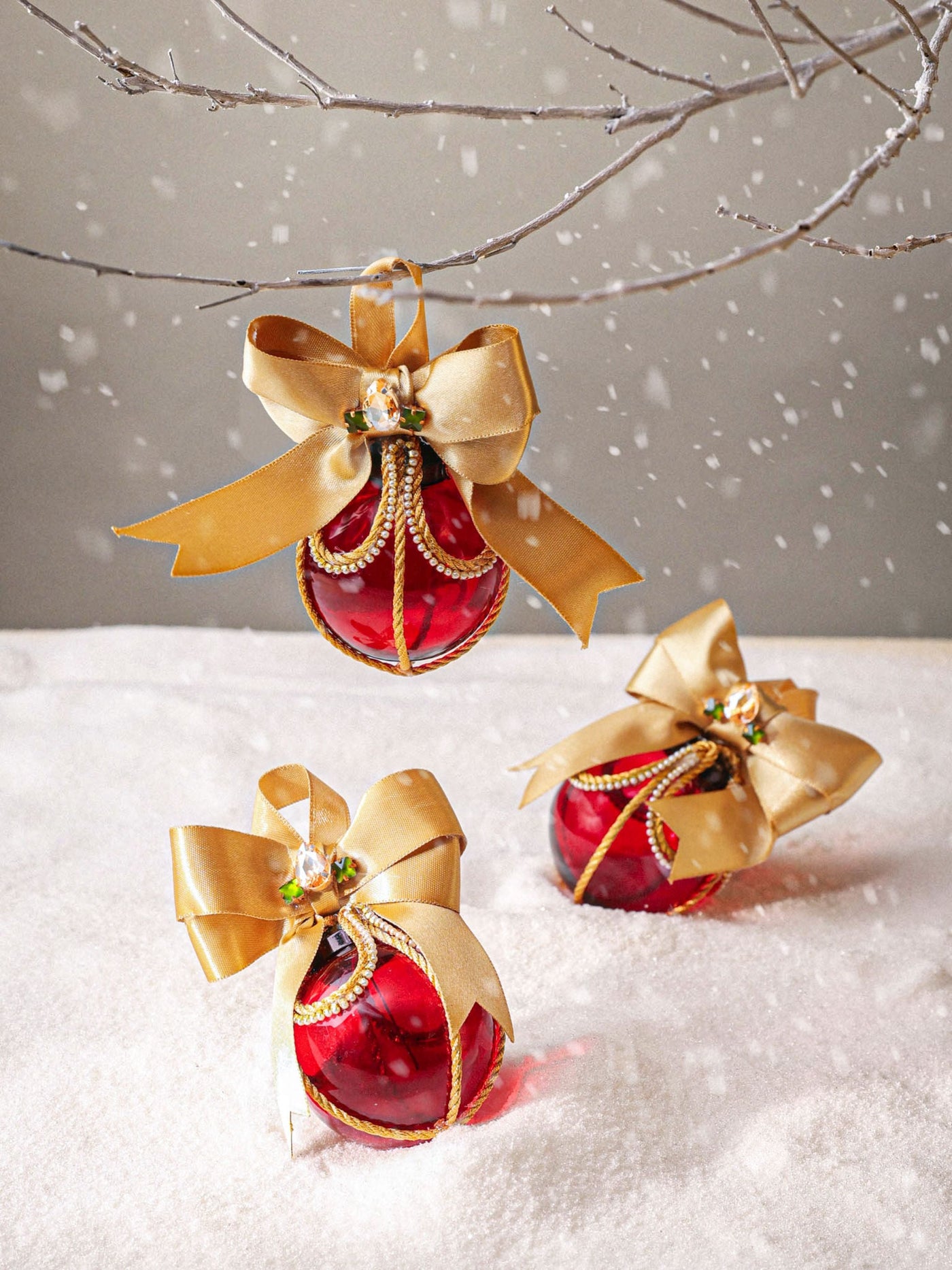 Red Jewel - Handcrafted Glass Bauble