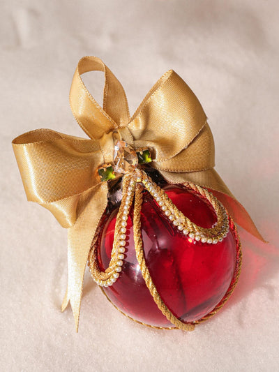 Red Jewel - Handcrafted Glass Bauble