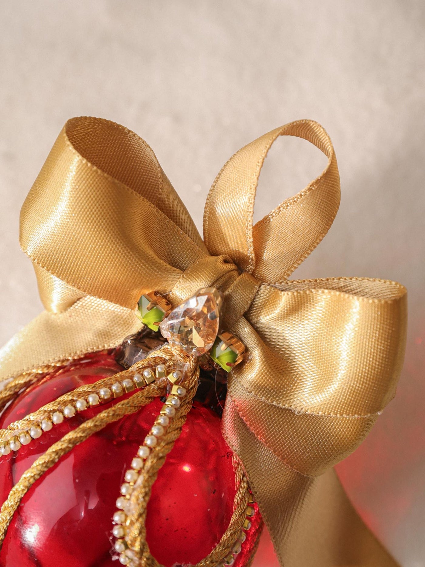 Red Jewel - Handcrafted Glass Bauble