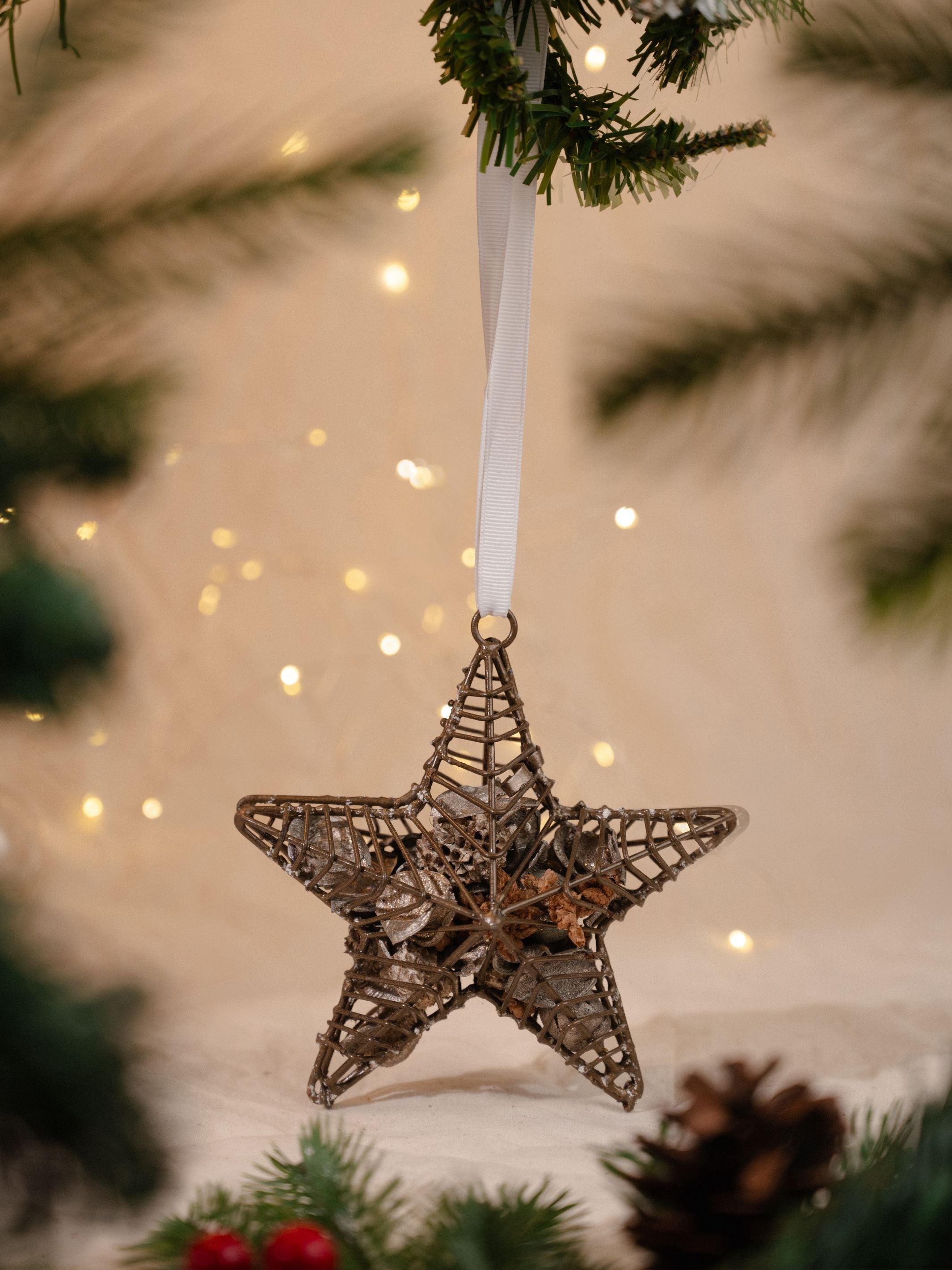 Rustic Metal Frame Scented Hanging Pot Pourri