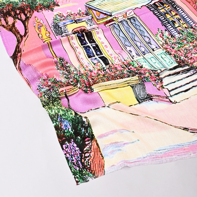 Mediterranean Mornings Bamboo Modal Stole