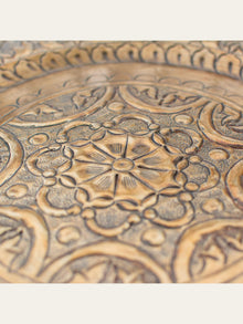 Saaz Gold Wall Decor Plate Small