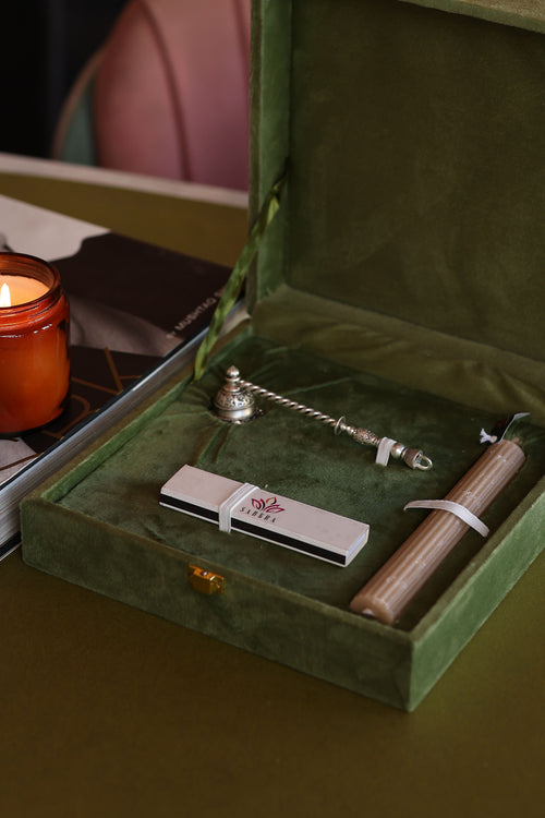 Bell Silver Candle Snuffer with Twisted Handle in Silver Plating