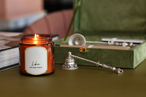 Bell Silver Candle Snuffer with Twisted Handle in Silver Plating