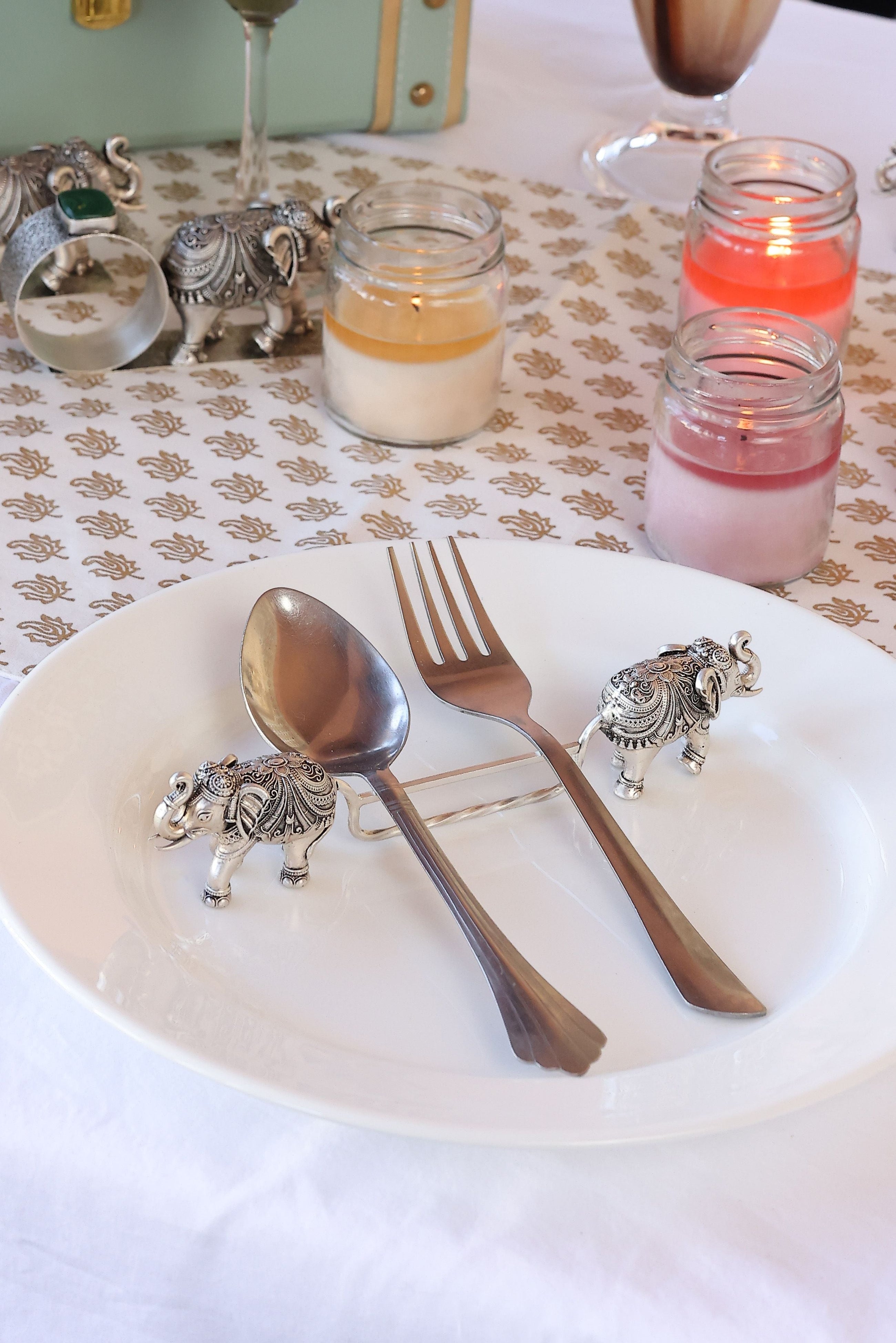 Carved Elephant Spoon Rest