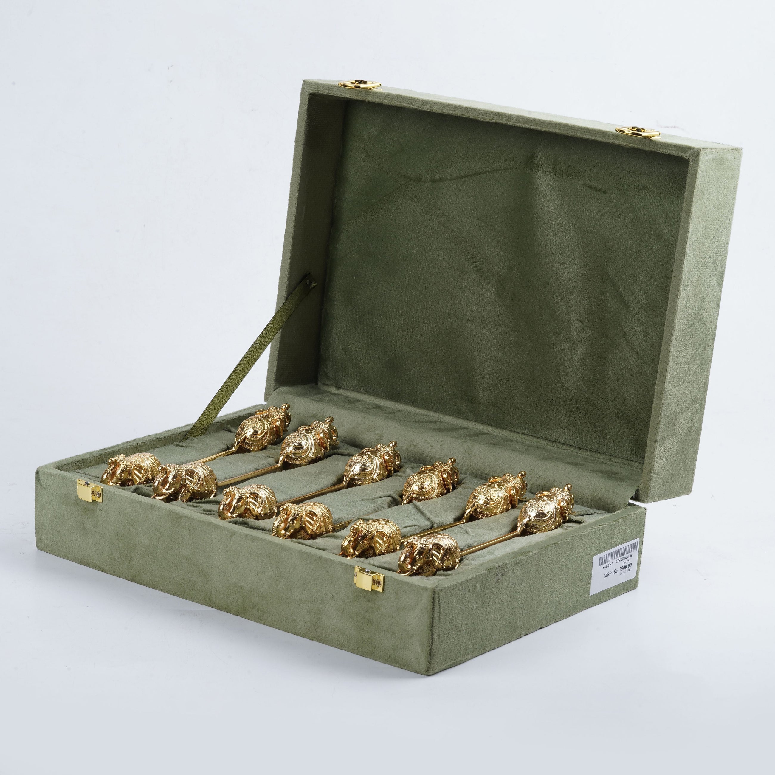 Carved Elephant Spoon Rest