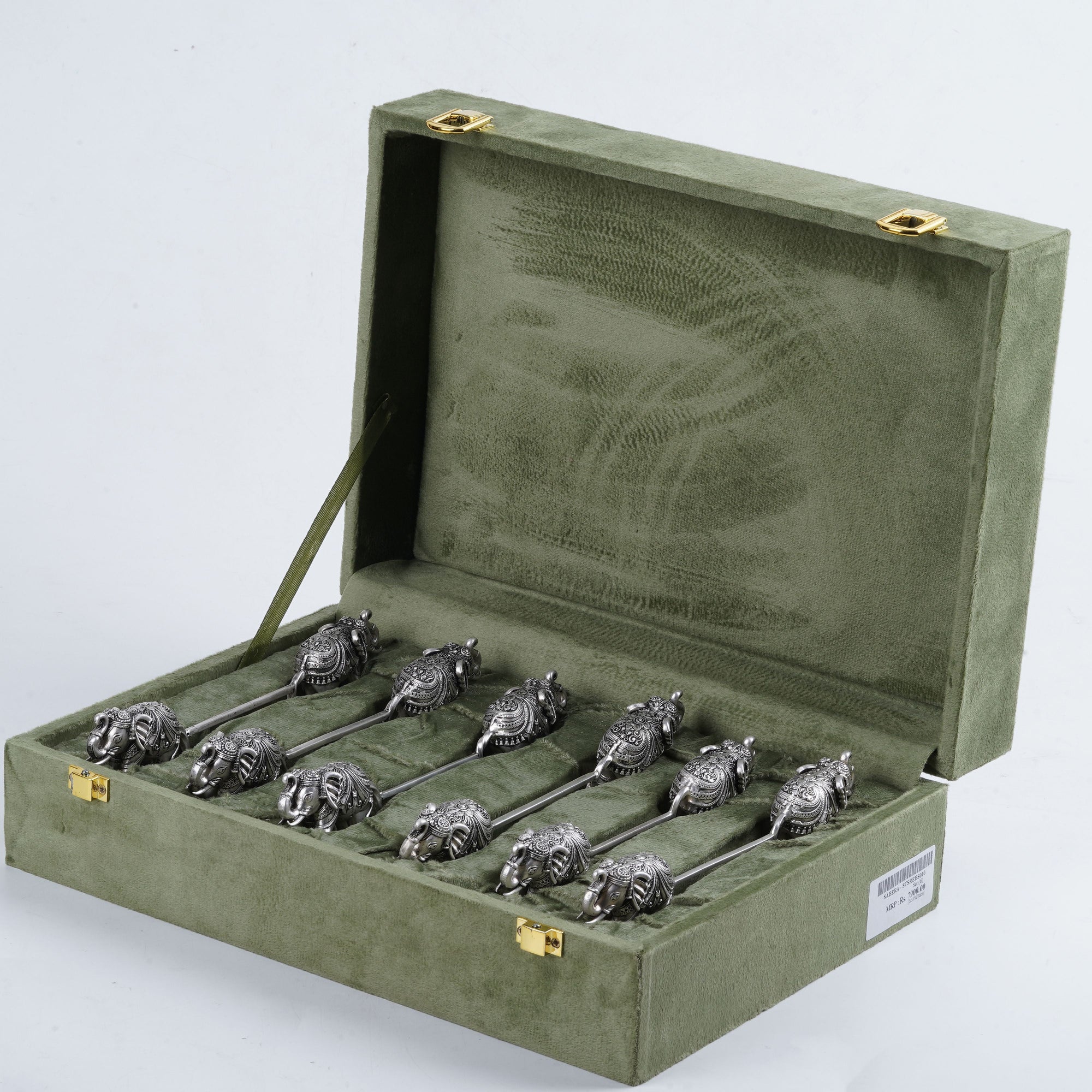 Carved Elephant Spoon Rest