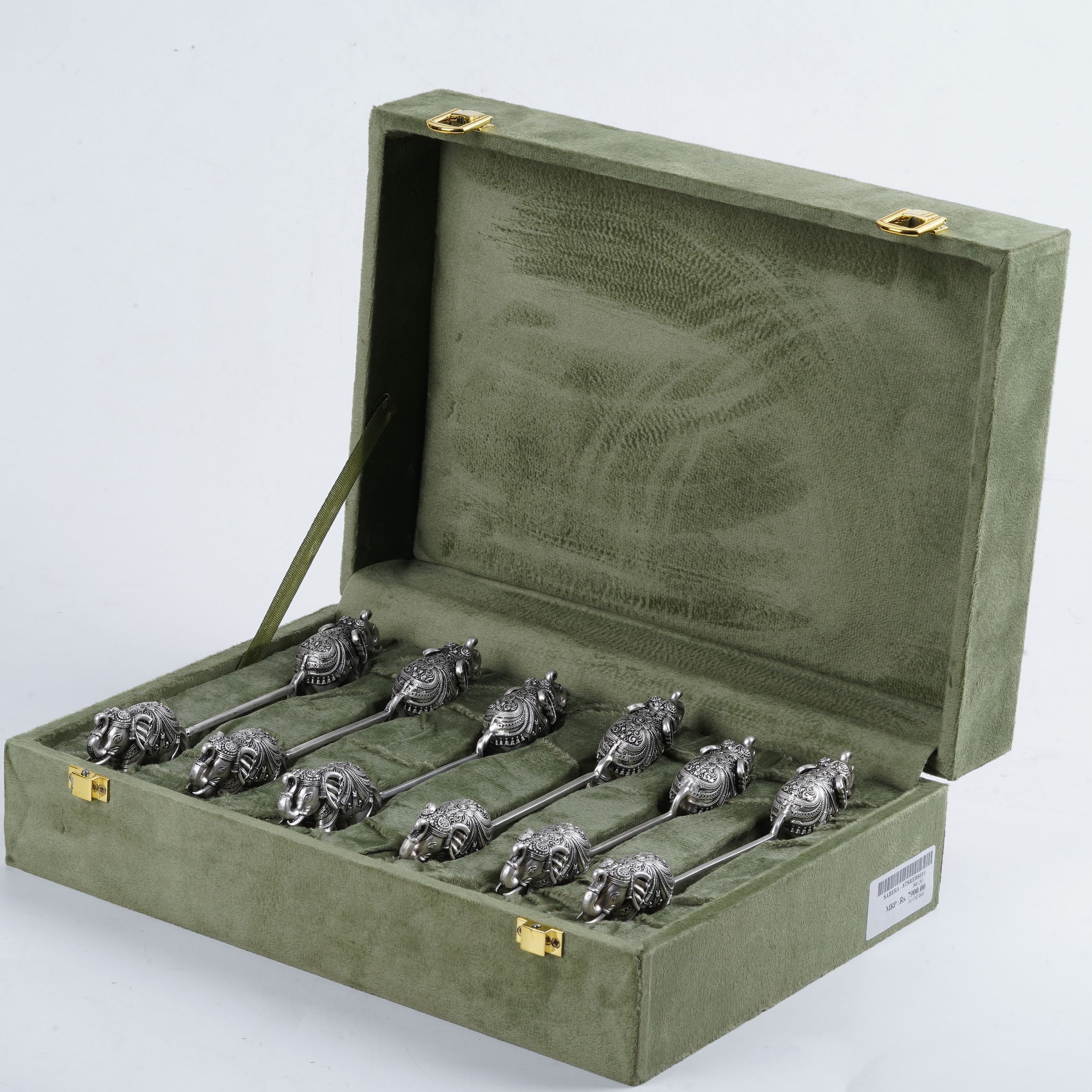 Carved Elephant Spoon Rest