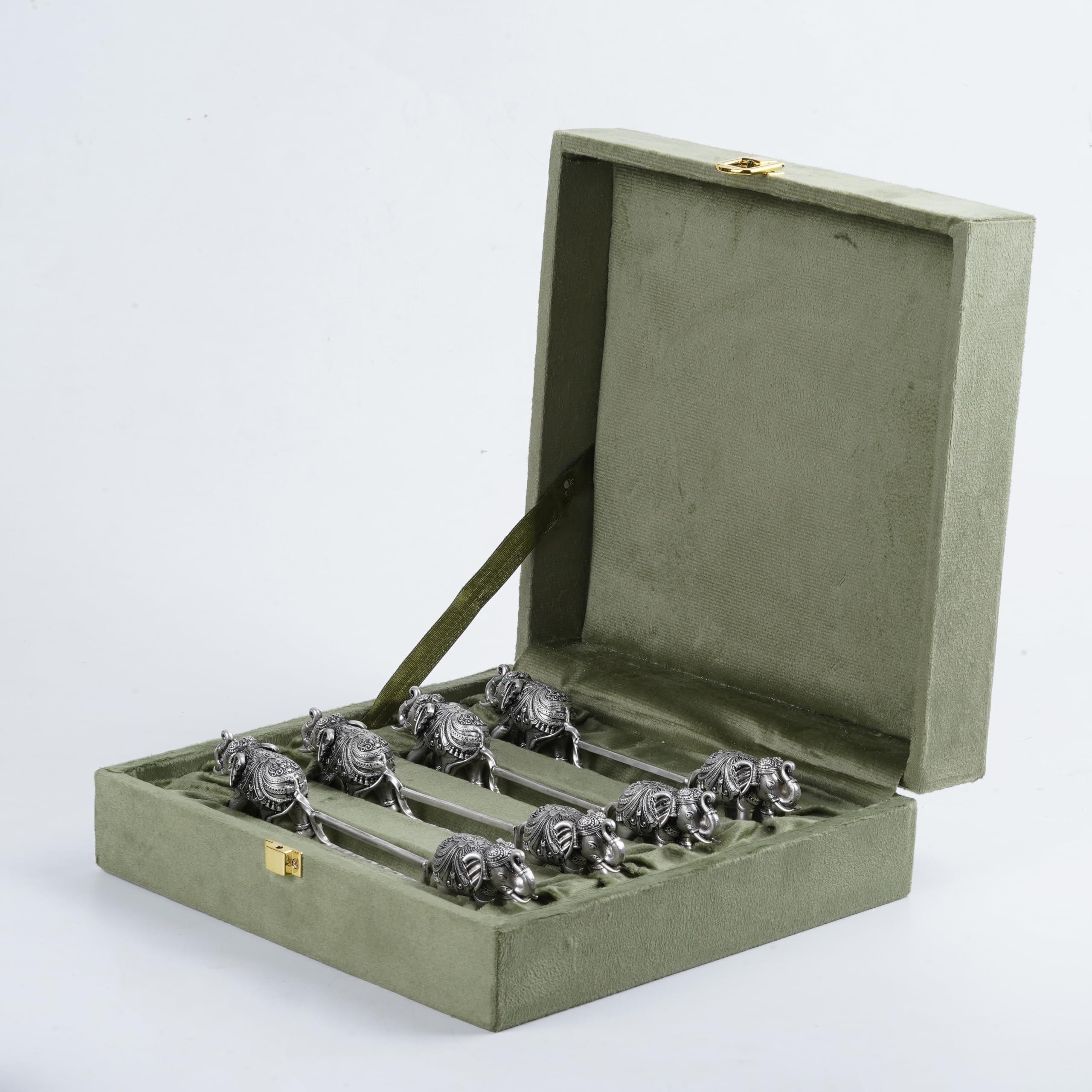 Carved Elephant Spoon Rest