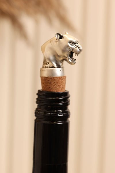 Panther Head Bottle Stopper