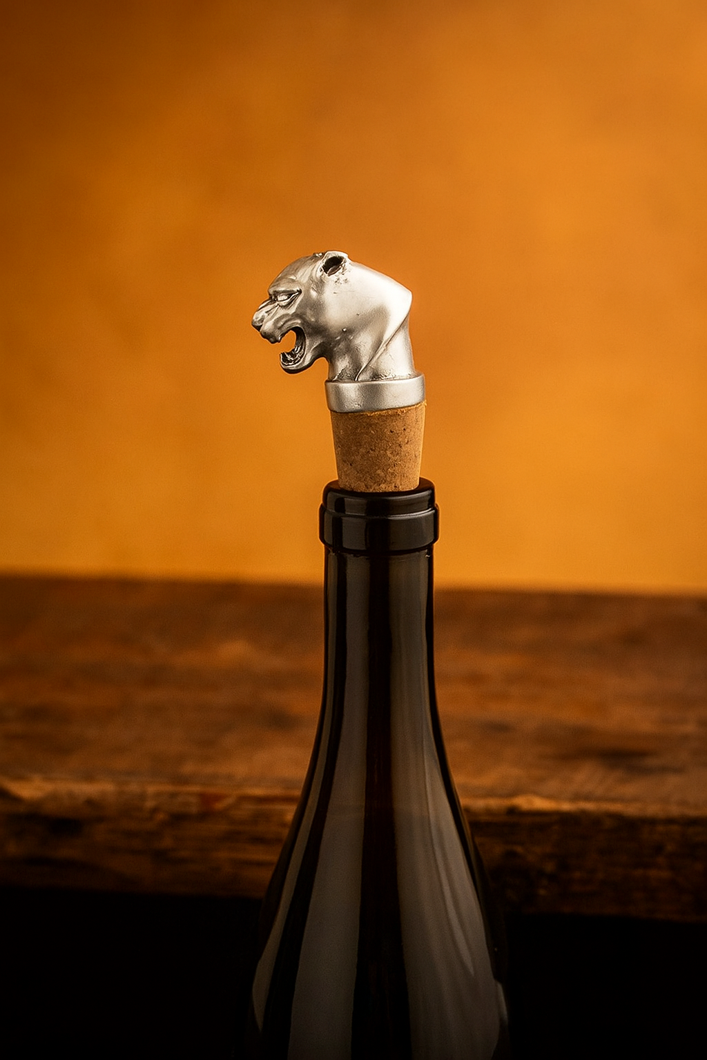 Panther Head Bottle Stopper