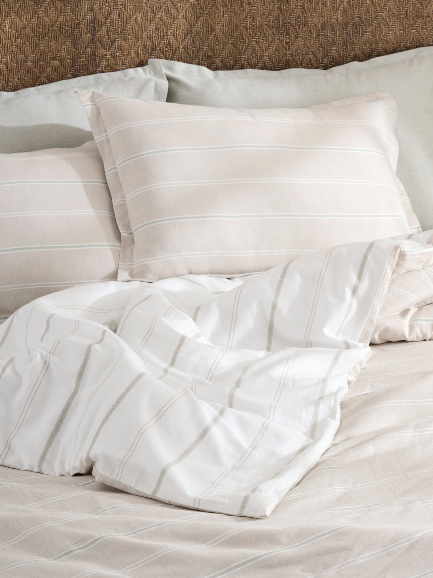 Sage Twinline Cotton Bamboo Chambray Comforter